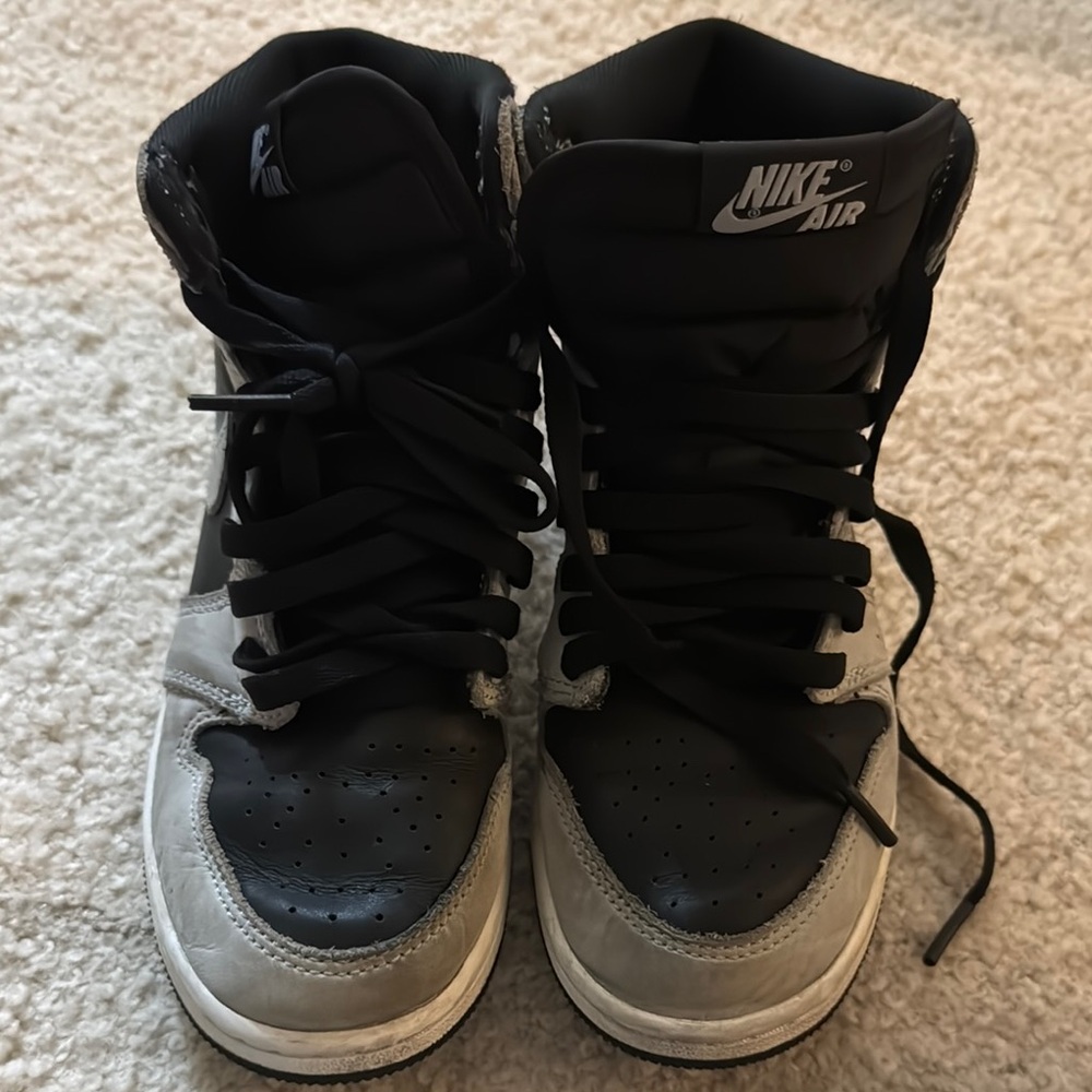 Nike Air Black and Gray High-Top Sneakers
